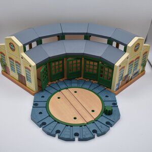 Roundhouse Tidmouth Shed w/5 Stalls Wooden Railway Thomas & Friends Train Engine